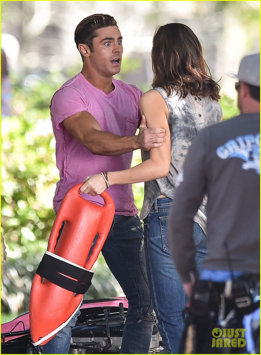 zac efron the rock film baywatch on a scooter 54