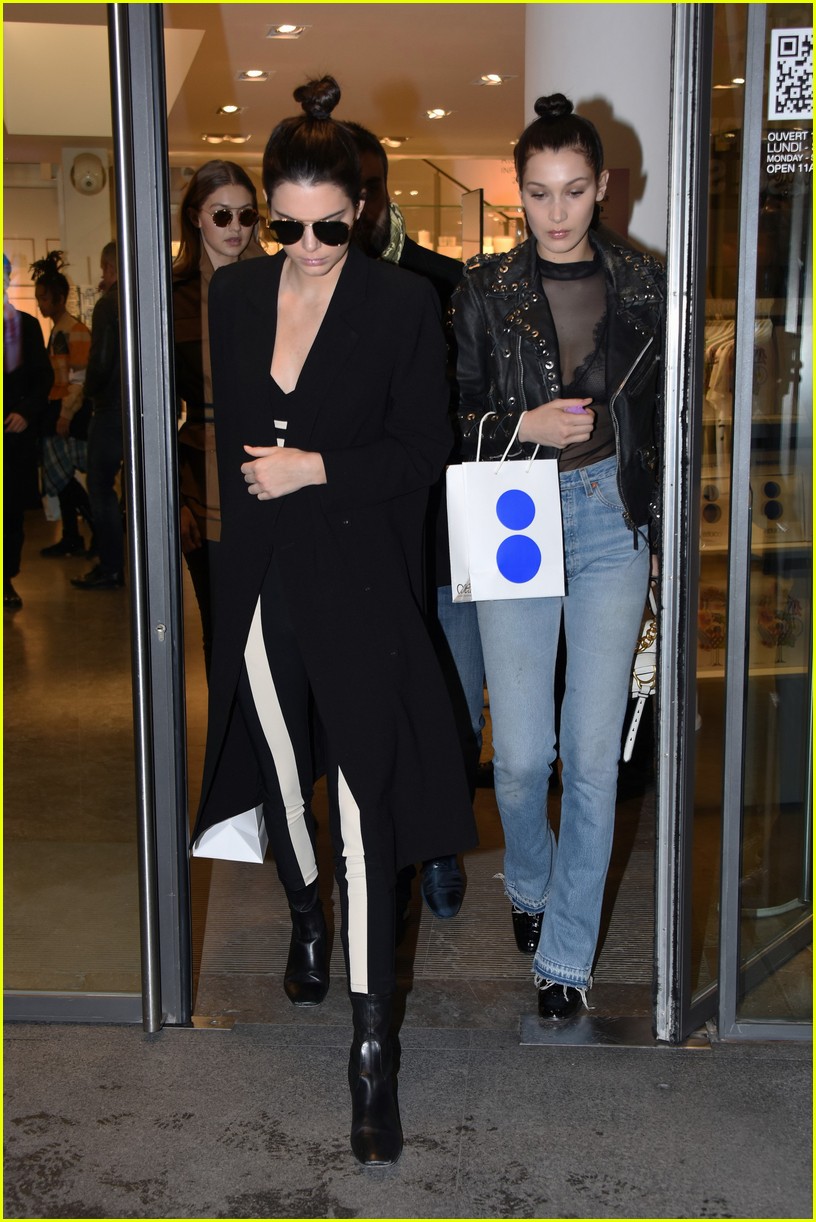 kendall jenner hadid sisters shop with jaden smith 07
