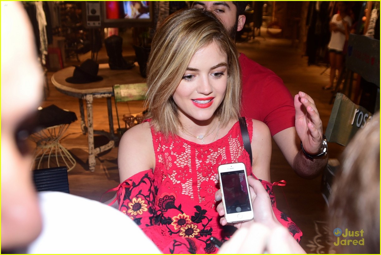 lucy hale brazil arrival shopping before convention 04