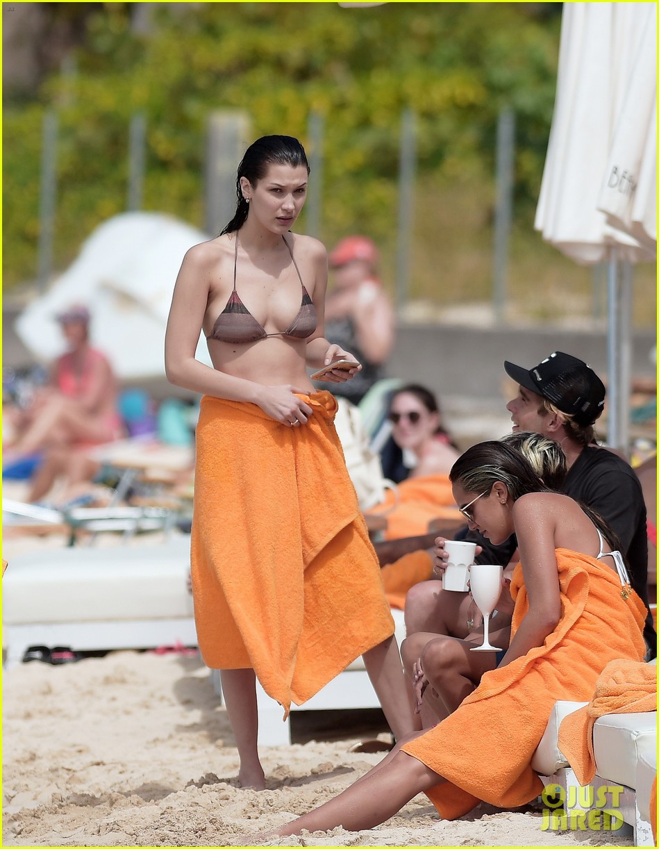 bella hadid shows off bikini bod in st barts 14