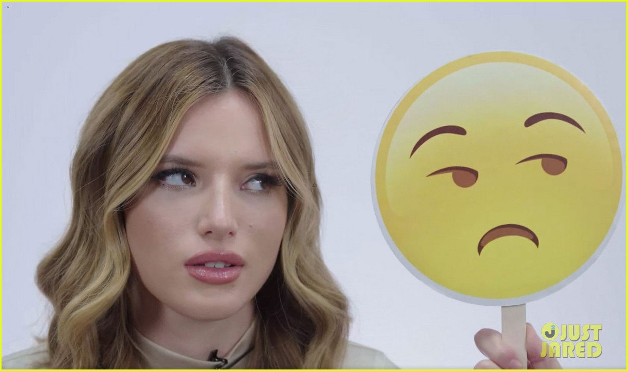 bella thorne emoji face video 02