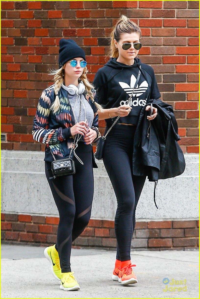 ashley benson fought for haleb writers room nyc workout 01