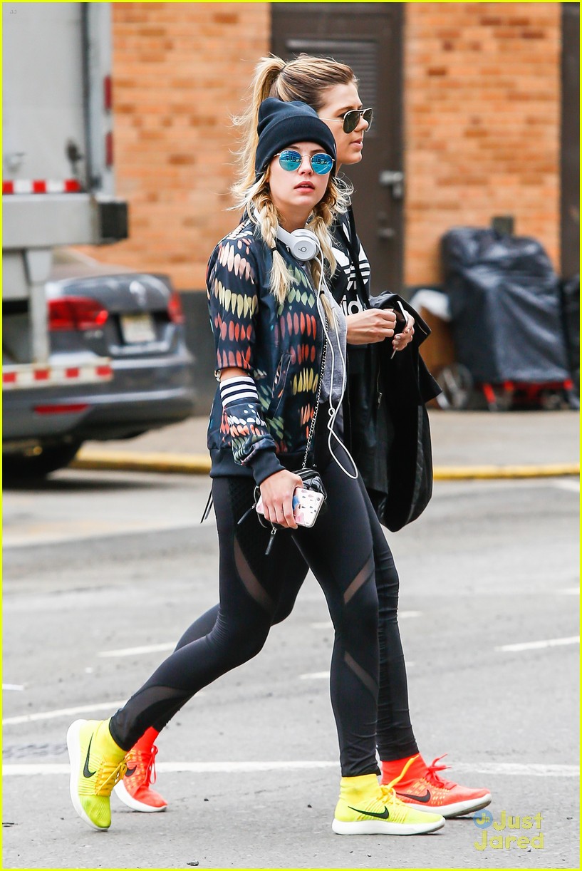 ashley benson fought for haleb writers room nyc workout 10