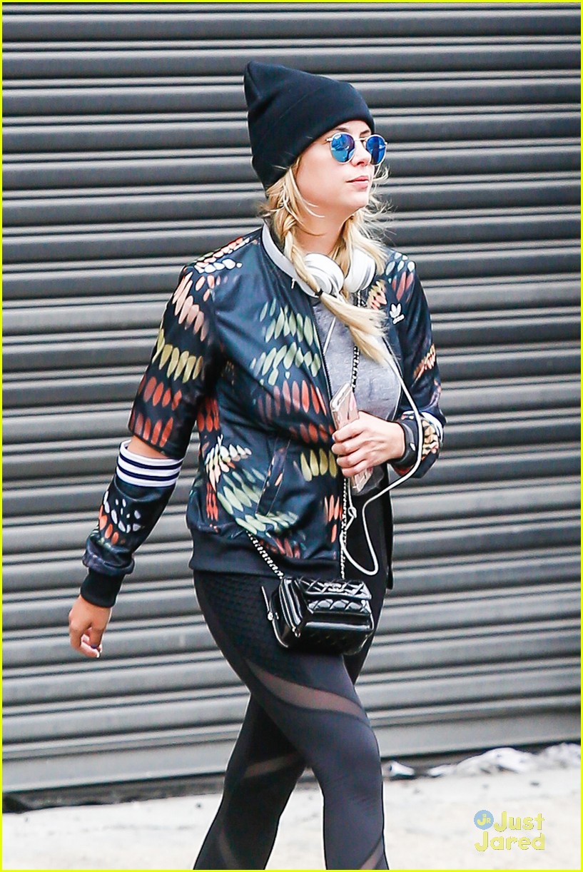 ashley benson fought for haleb writers room nyc workout 11