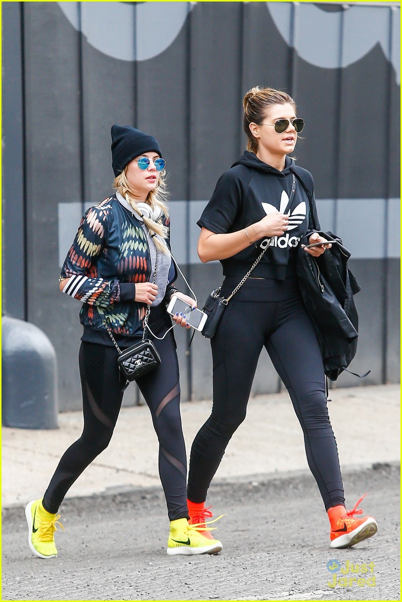 ashley benson fought for haleb writers room nyc workout 13
