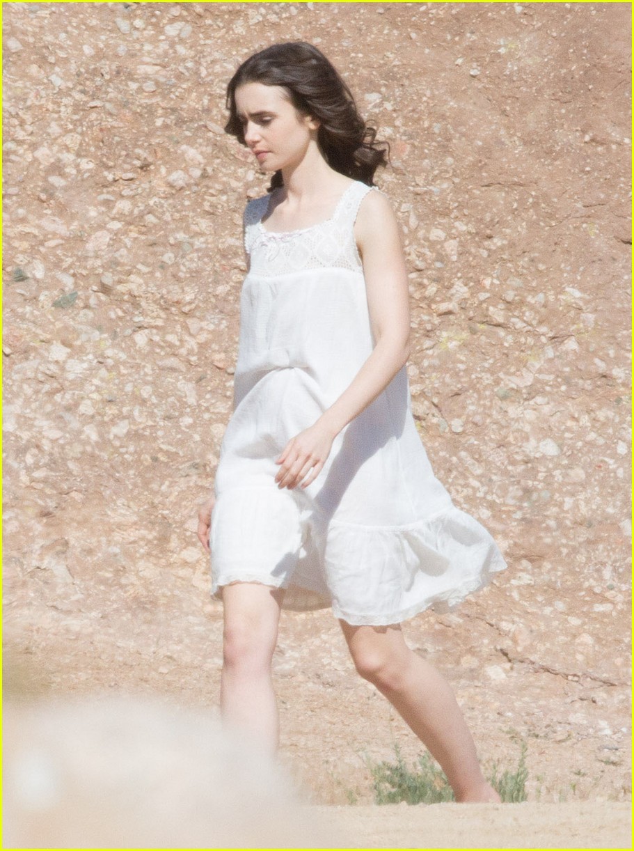 lily collins to the bone white dress 01