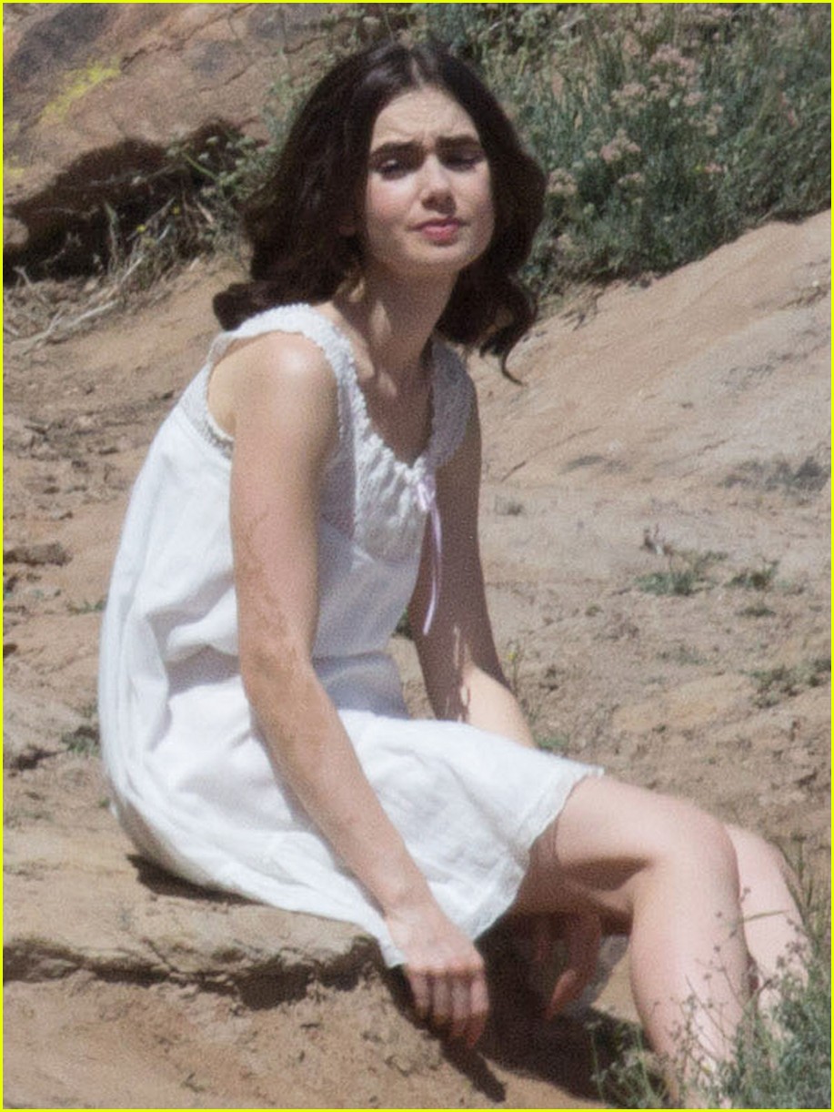 lily collins to the bone white dress 02