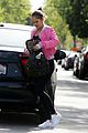 debby ryan gets lift from friend workout pink jacket 03
