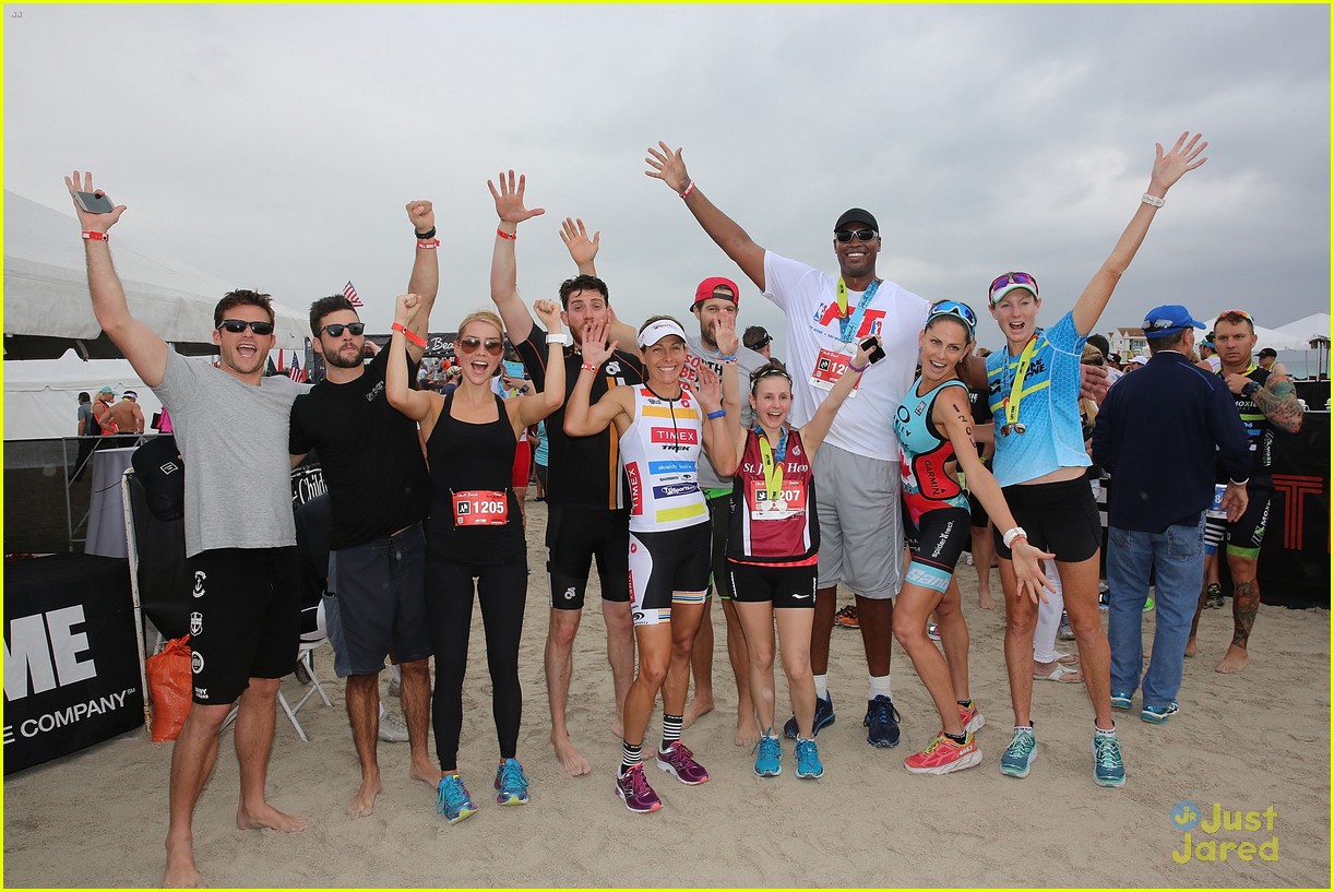 claire holt steven r mcqueen compete in triathlon together 06