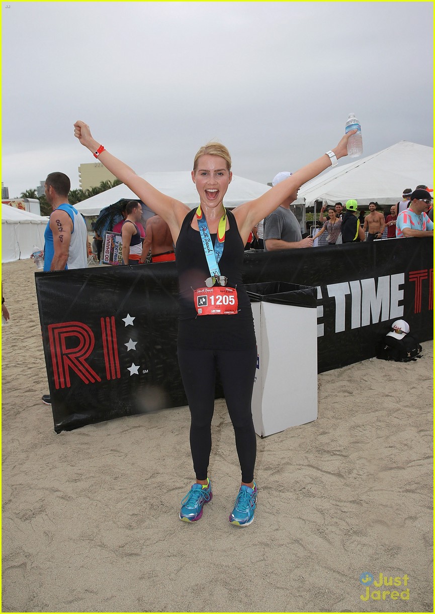 claire holt steven r mcqueen compete in triathlon together 07