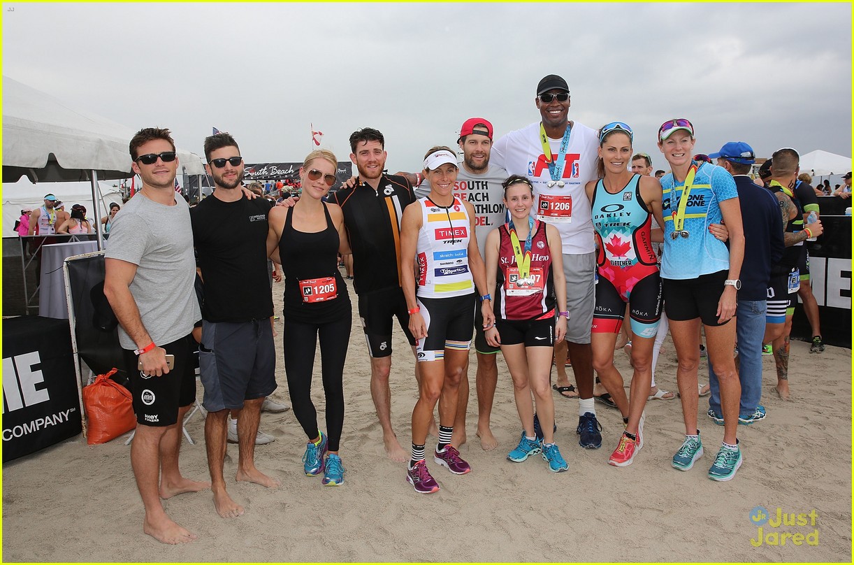 claire holt steven r mcqueen compete in triathlon together 11