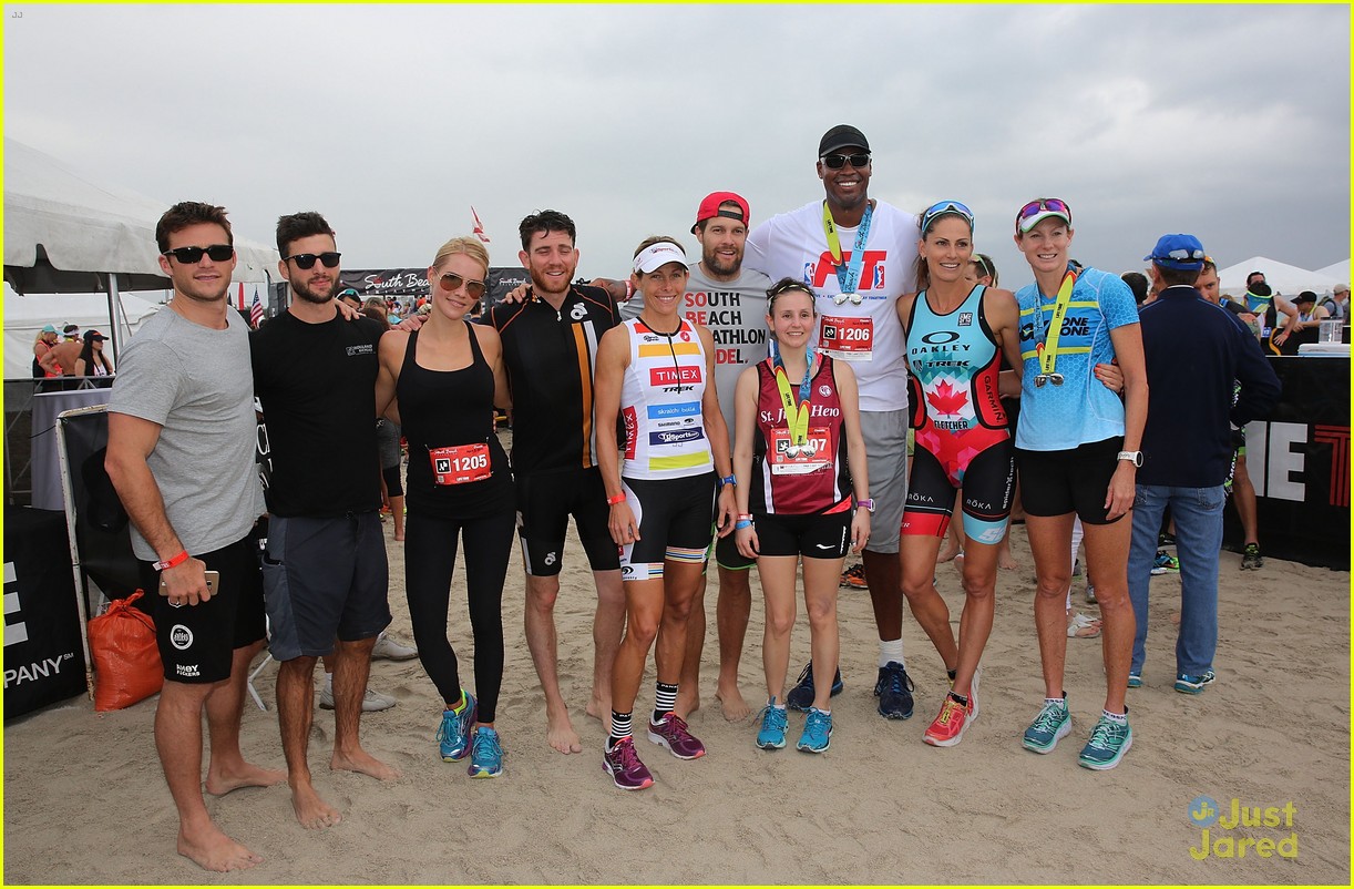 claire holt steven r mcqueen compete in triathlon together 15