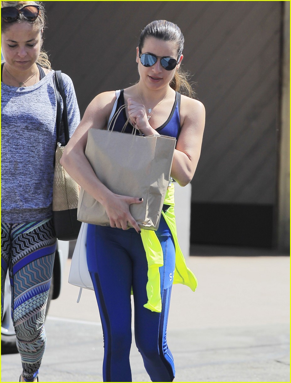 lea michele doubles up on workouts 04