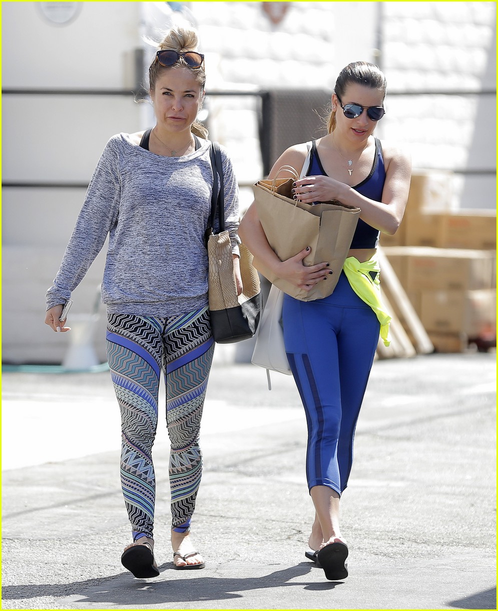 lea michele doubles up on workouts 06