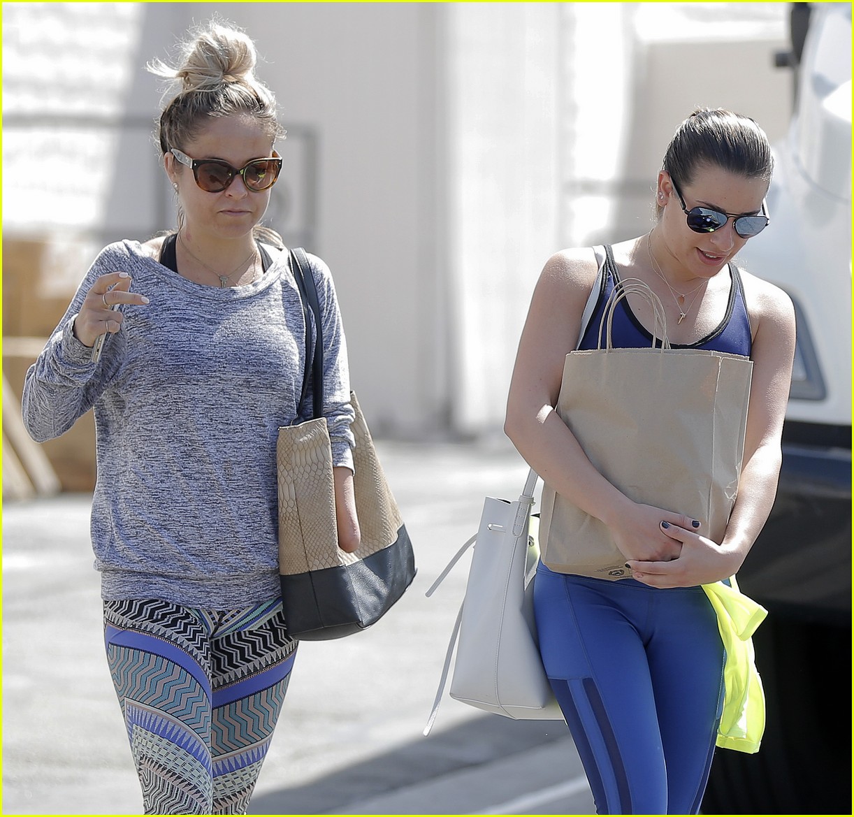 lea michele doubles up on workouts 13