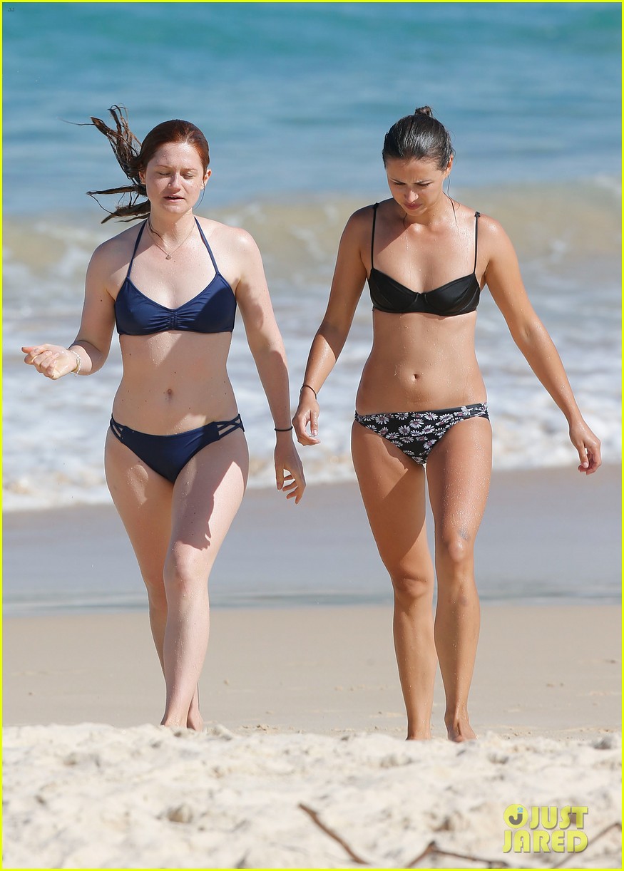 bonnie wright harry potter day on the beach 02