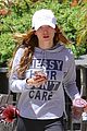 bella thorne messy hair shirt workout signs caa 04