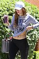 bella thorne messy hair shirt workout signs caa 07