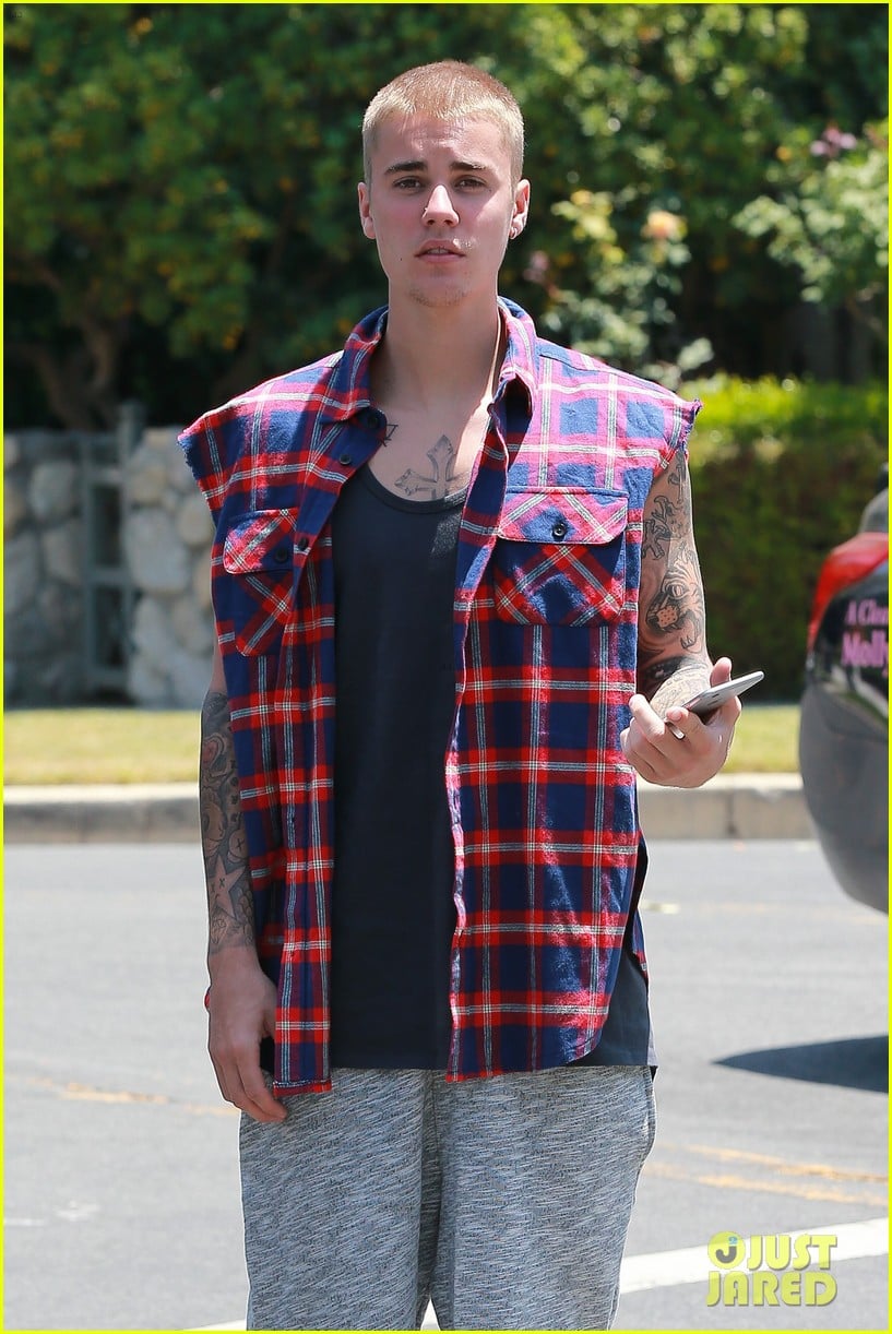 Justin bieber sales plaid pants