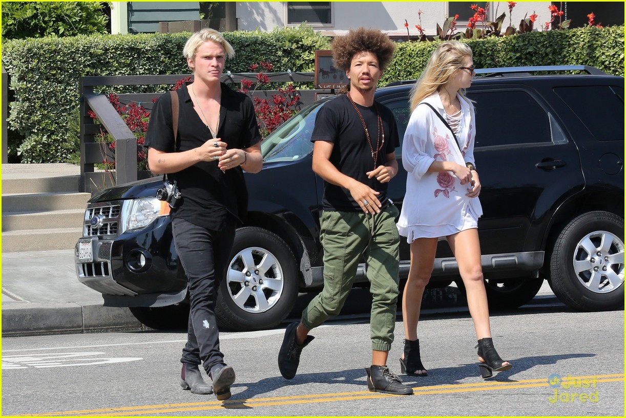 cody simpson out friends surfboard crafting 14