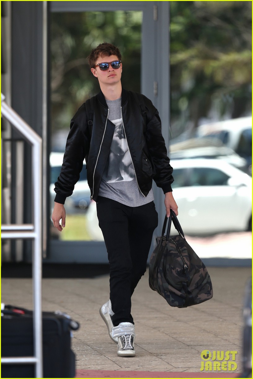 ansel elgort jets to miami beach time 08