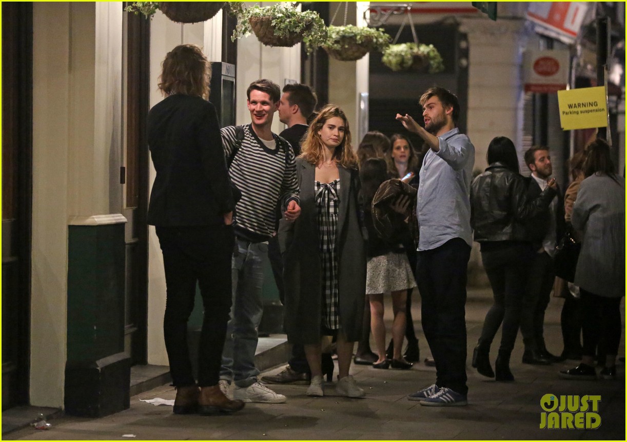 lily james matt smith enjoy night out with douglas booth 04