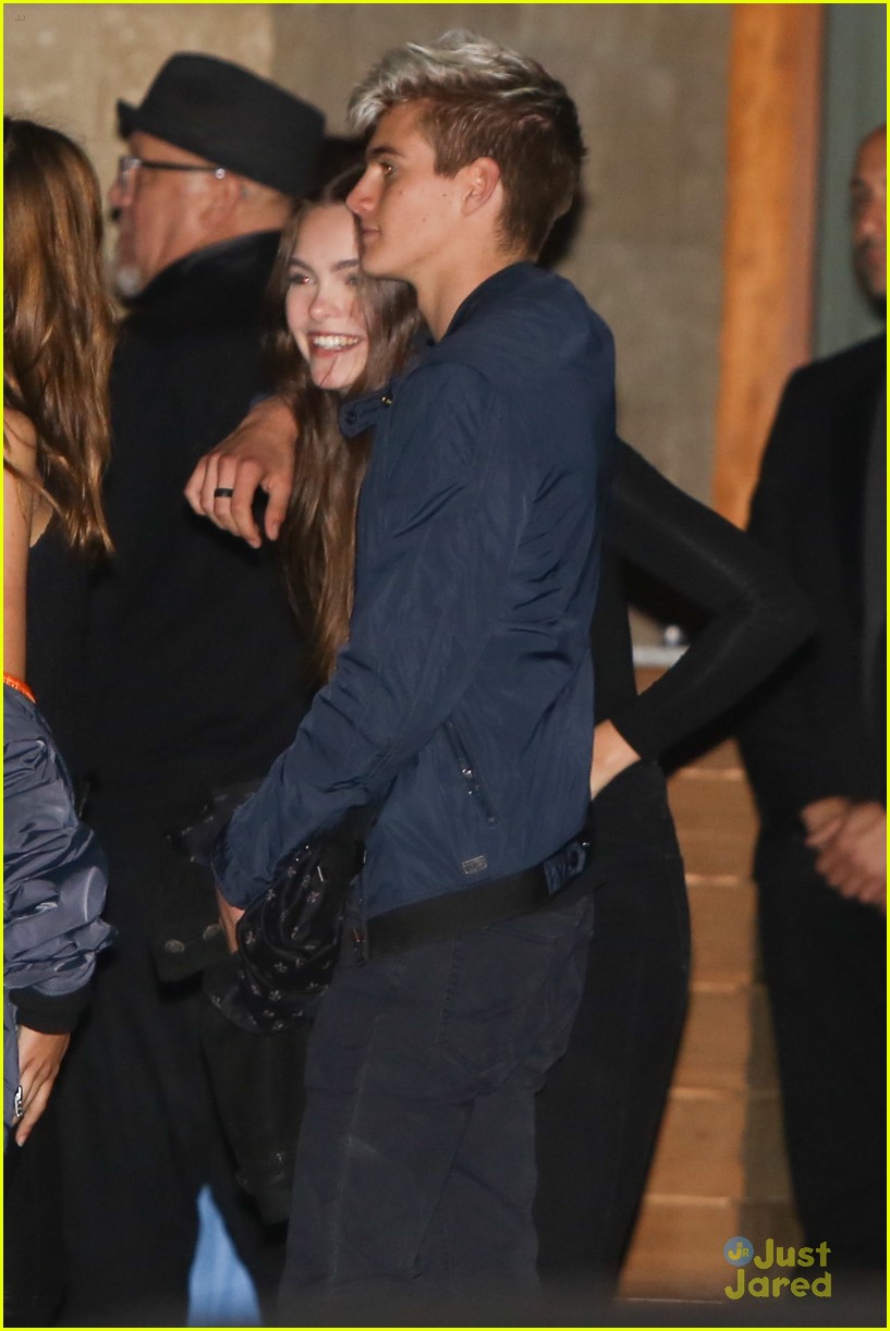 kaia gerber presley gerber opening event mom stuff disappears 14