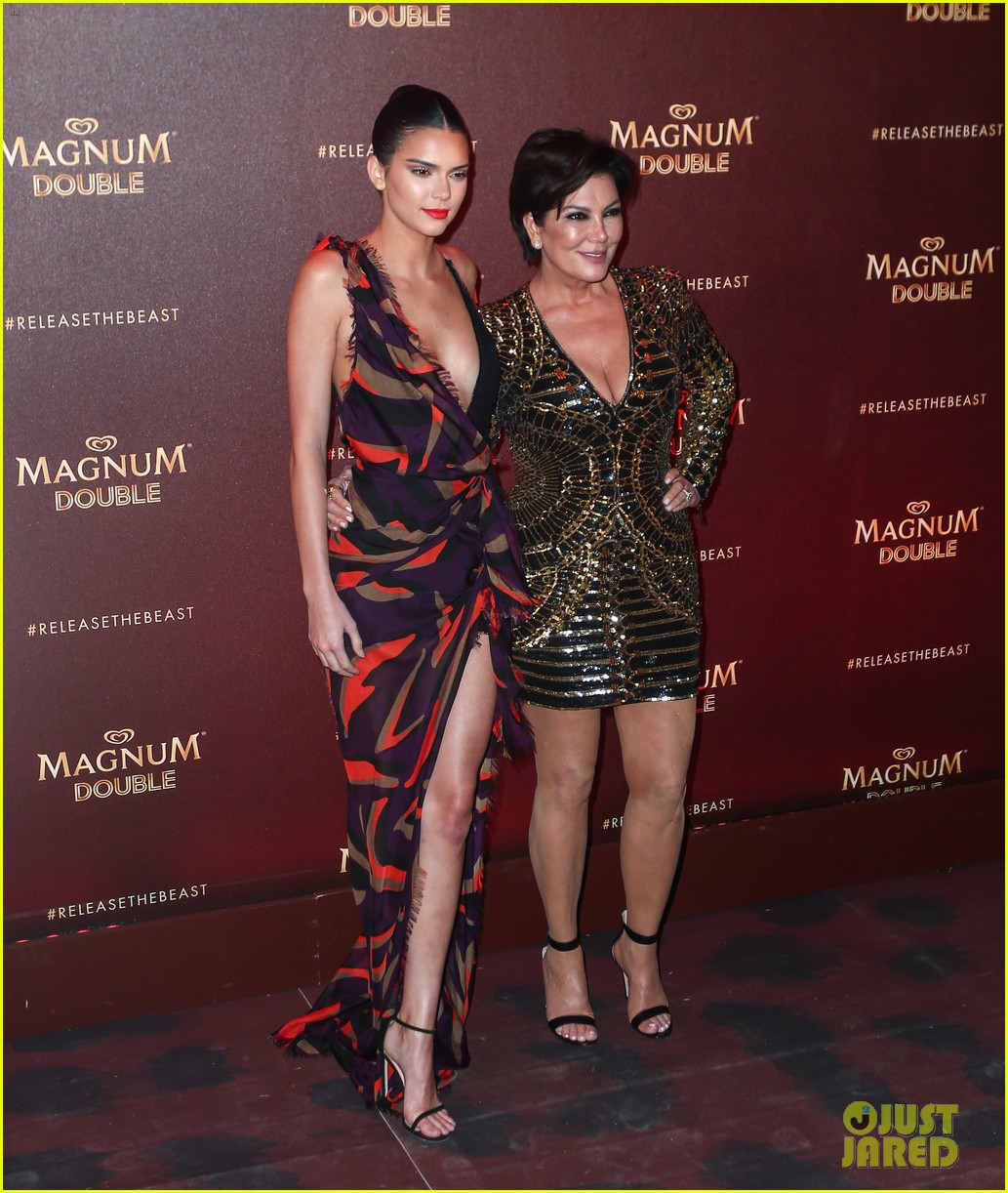 kendall jenner mom kris get glam for cannes magnum party 19