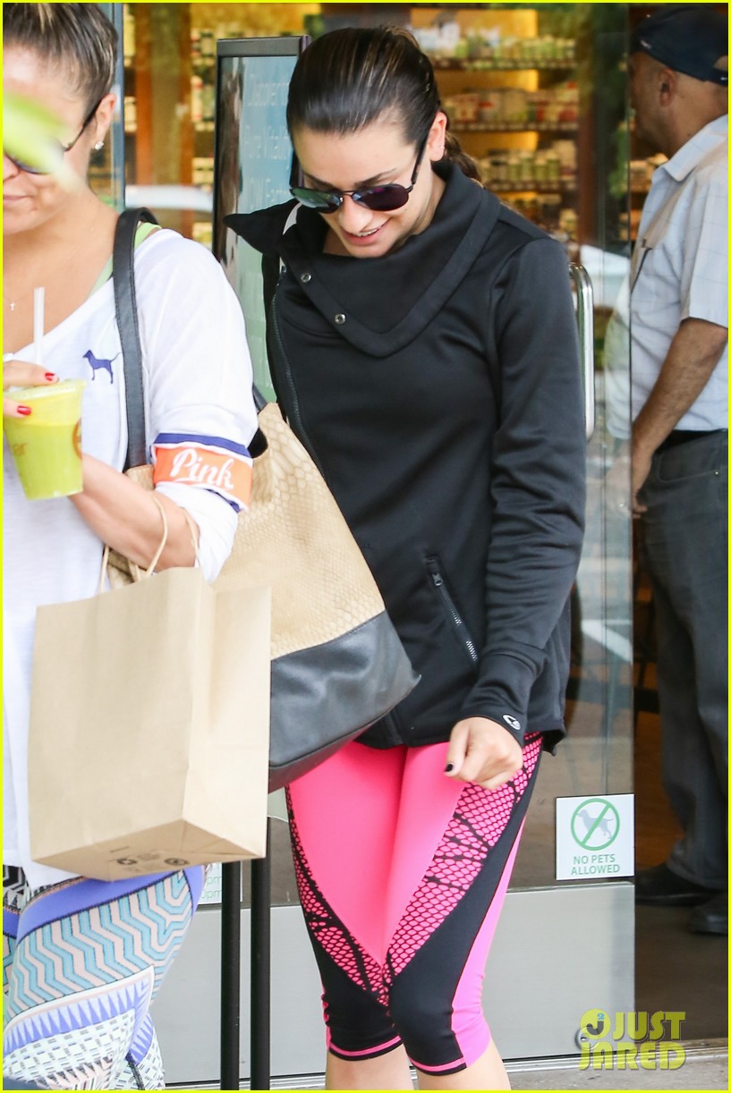 lea michele hits up soulcycle after news of dating robert buckley 23