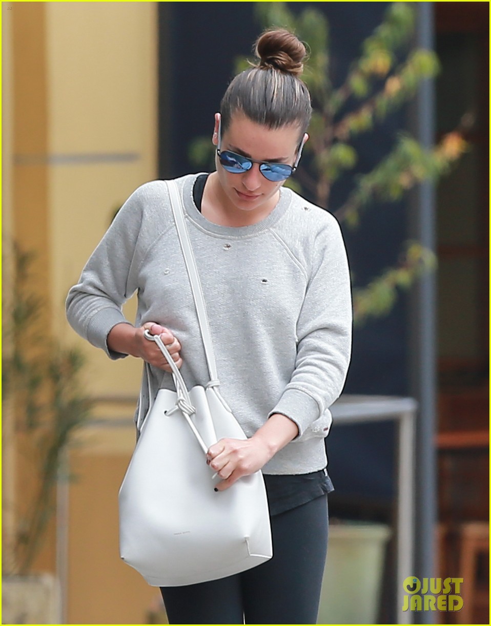 lea michele soul cycle moms day edith 05