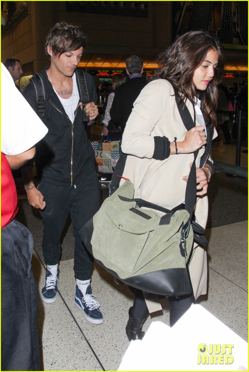 louis tomlinson danielle campbell hold hands lax 17