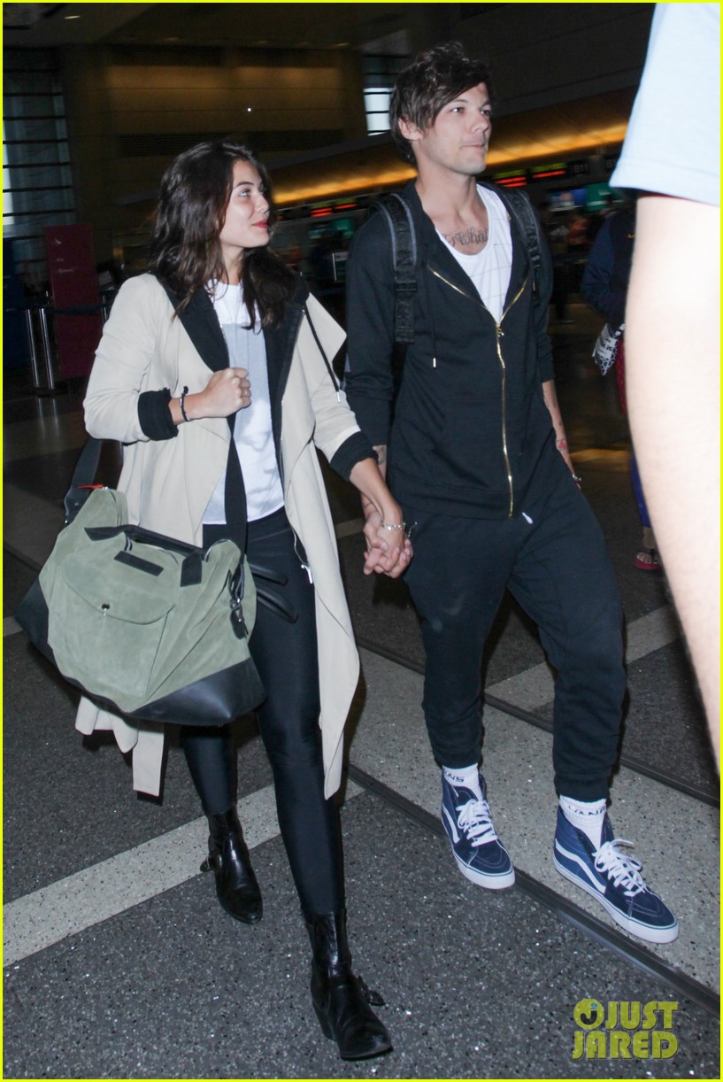 louis tomlinson danielle campbell hold hands lax 18