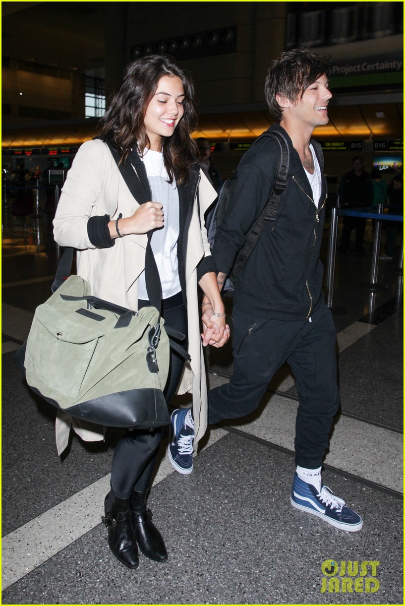 louis tomlinson danielle campbell hold hands lax 35
