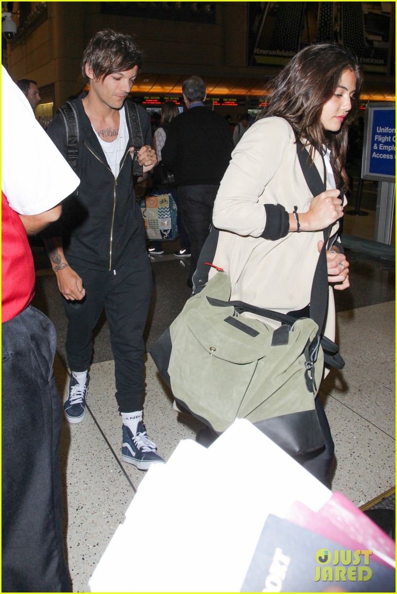 louis tomlinson danielle campbell hold hands lax 38