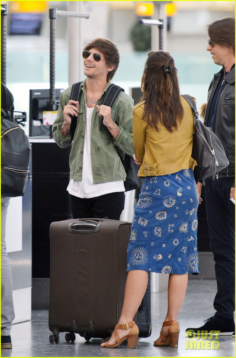 louis tomlinson danielle campbell heathrow airport after wedding 03