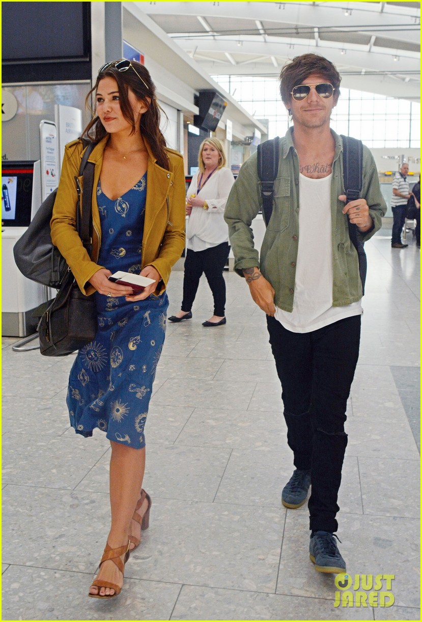 louis tomlinson danielle campbell heathrow airport after wedding 06
