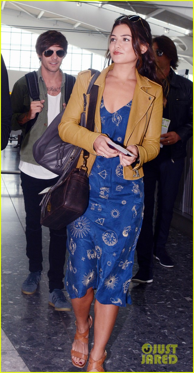 louis tomlinson danielle campbell heathrow airport after wedding 10