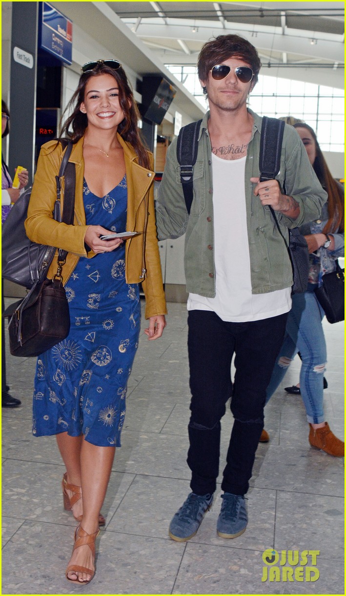 louis tomlinson danielle campbell heathrow airport after wedding 12