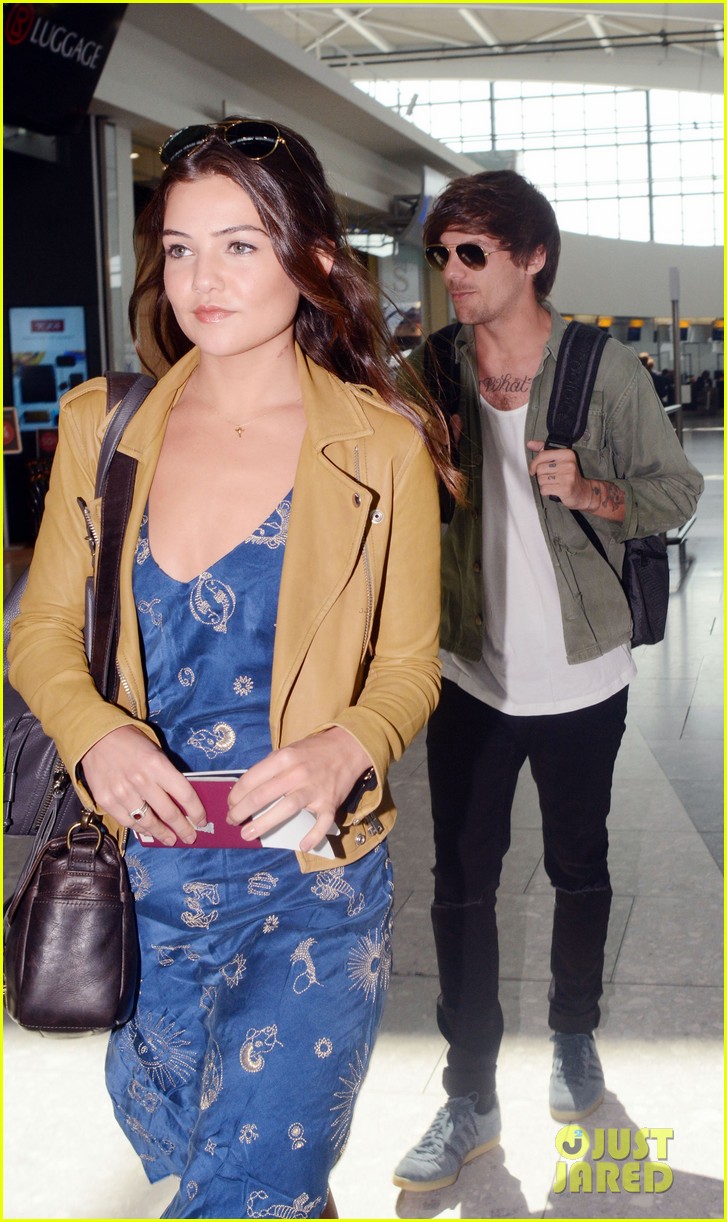 louis tomlinson danielle campbell heathrow airport after wedding 13