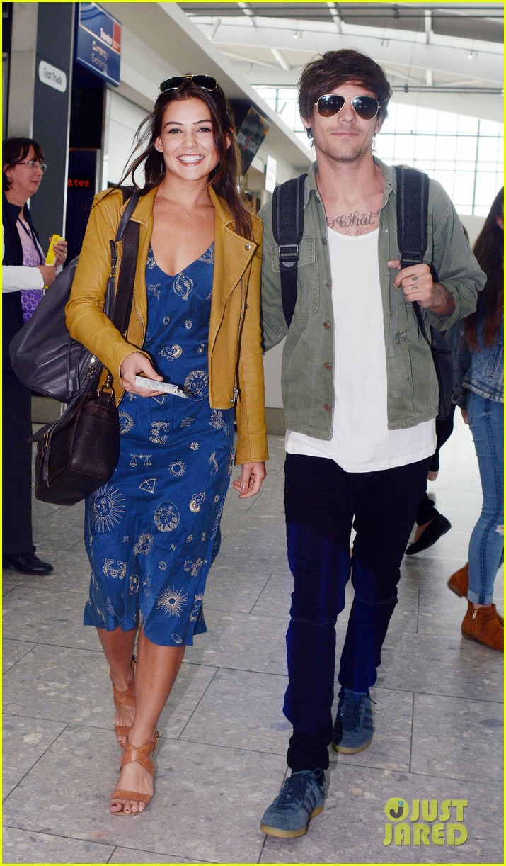 louis tomlinson danielle campbell heathrow airport after wedding 15