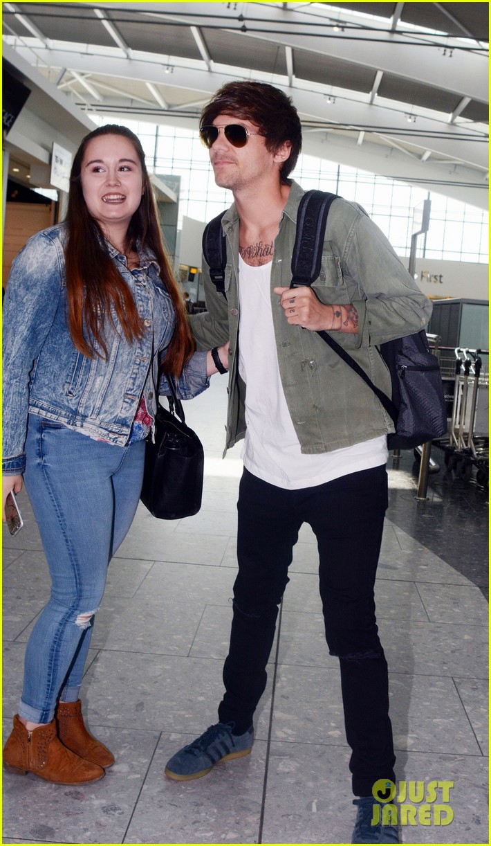 louis tomlinson danielle campbell heathrow airport after wedding 18