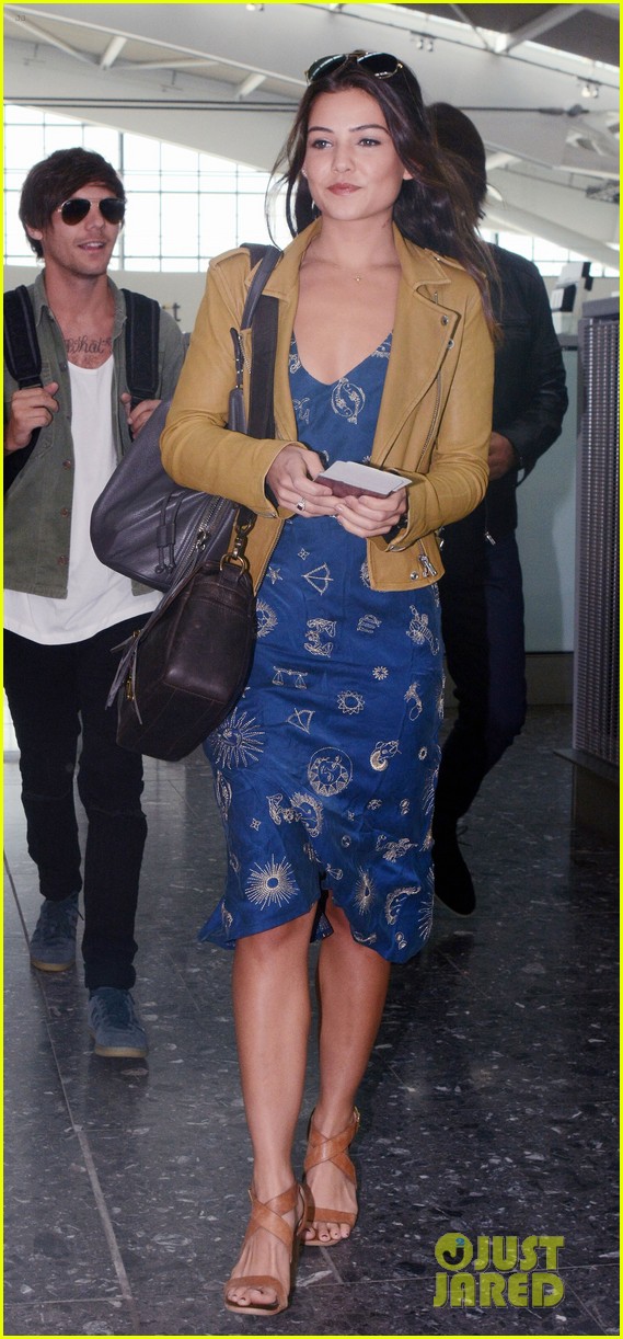 louis tomlinson danielle campbell heathrow airport after wedding 19