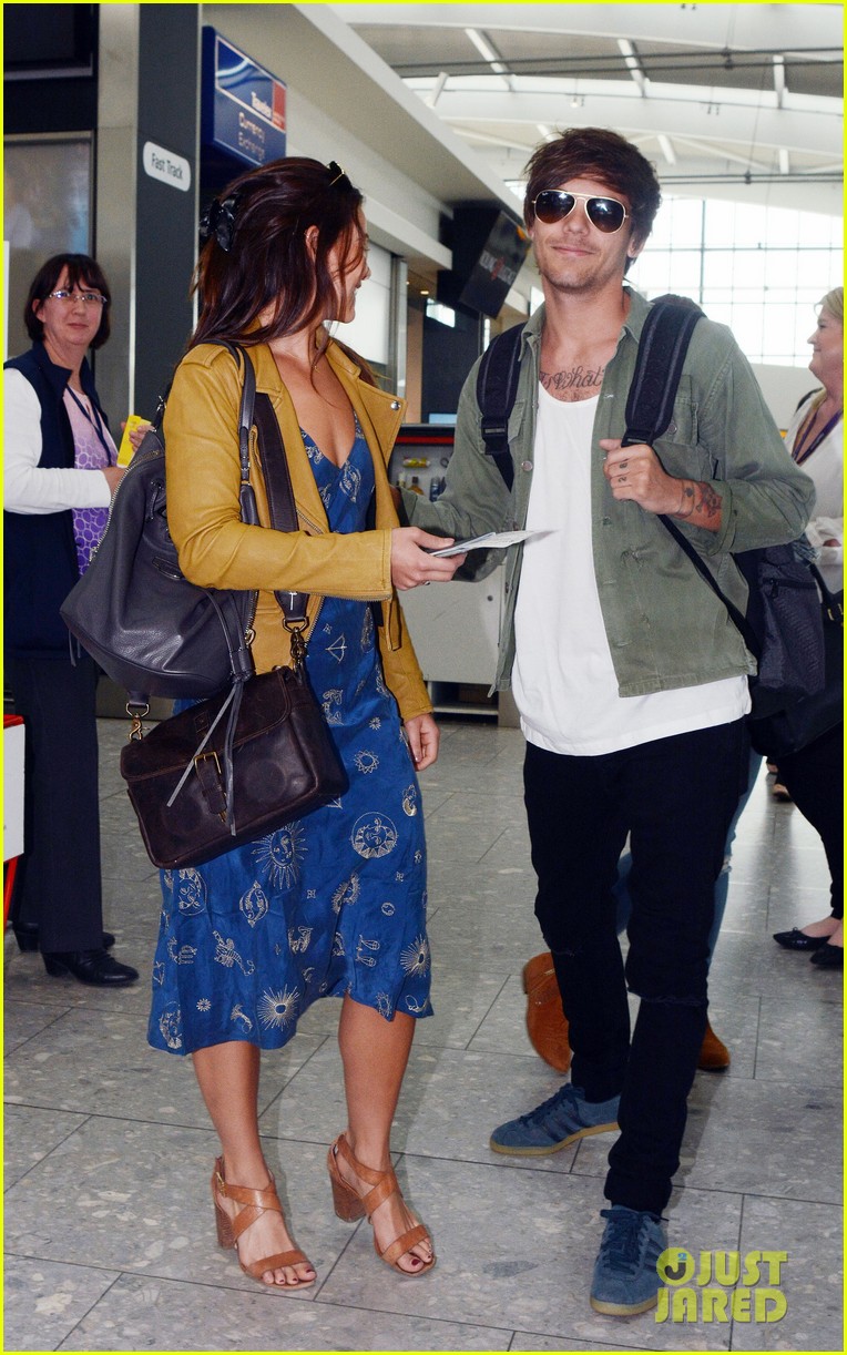 louis tomlinson danielle campbell heathrow airport after wedding 20