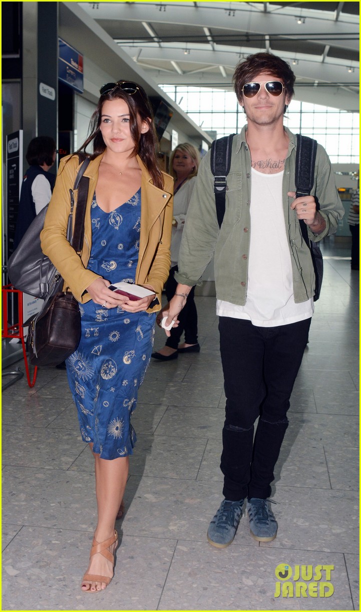 louis tomlinson danielle campbell heathrow airport after wedding 21