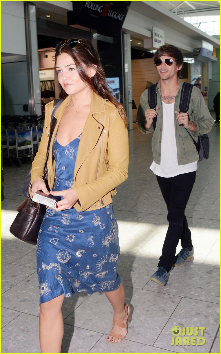louis tomlinson danielle campbell heathrow airport after wedding 22