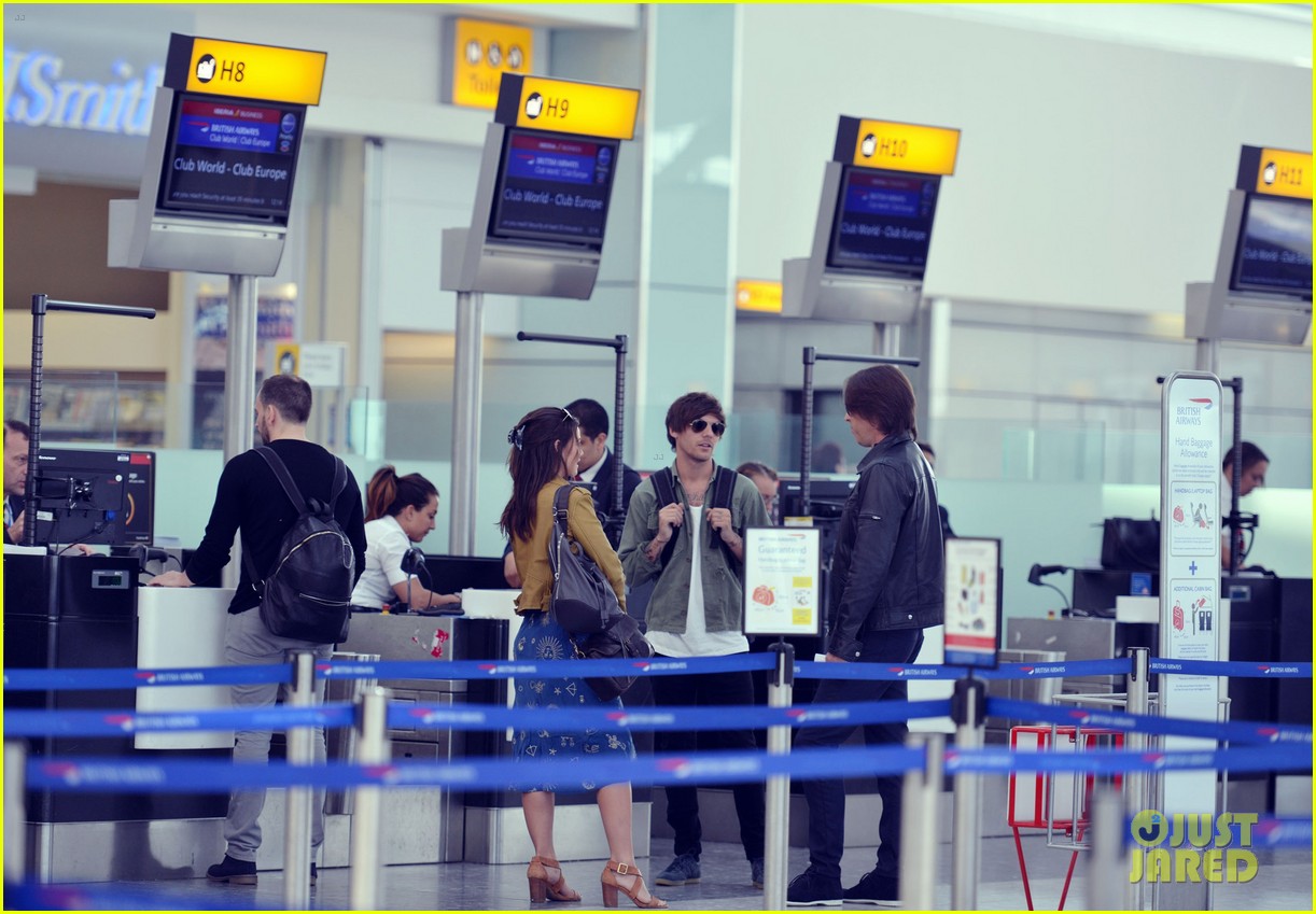 louis tomlinson danielle campbell heathrow airport after wedding 28