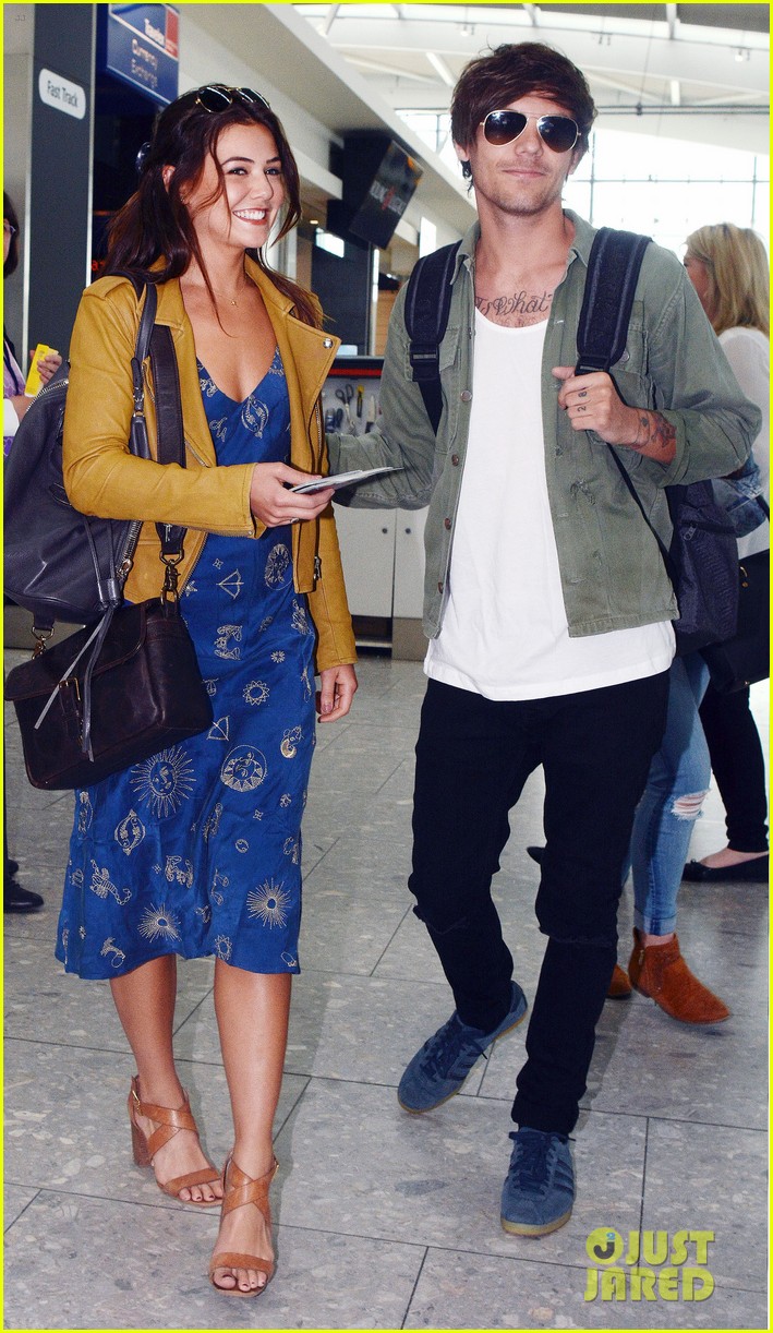 louis tomlinson danielle campbell heathrow airport after wedding 33