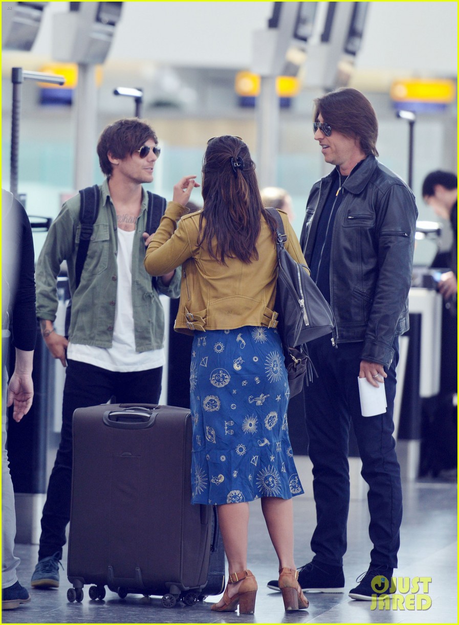 louis tomlinson danielle campbell heathrow airport after wedding 35