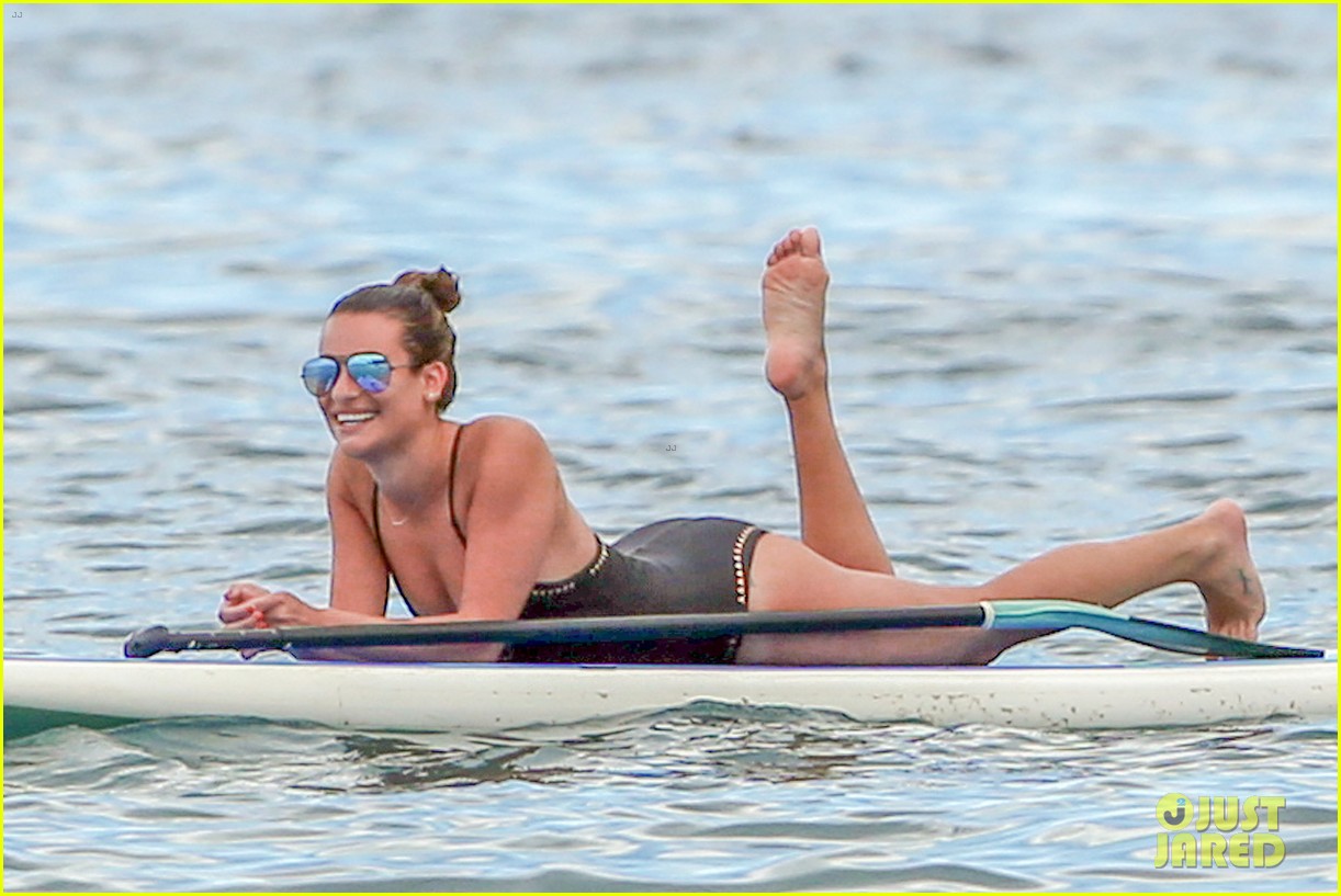 lea michele shows off hot body at the beach in hawaii 22