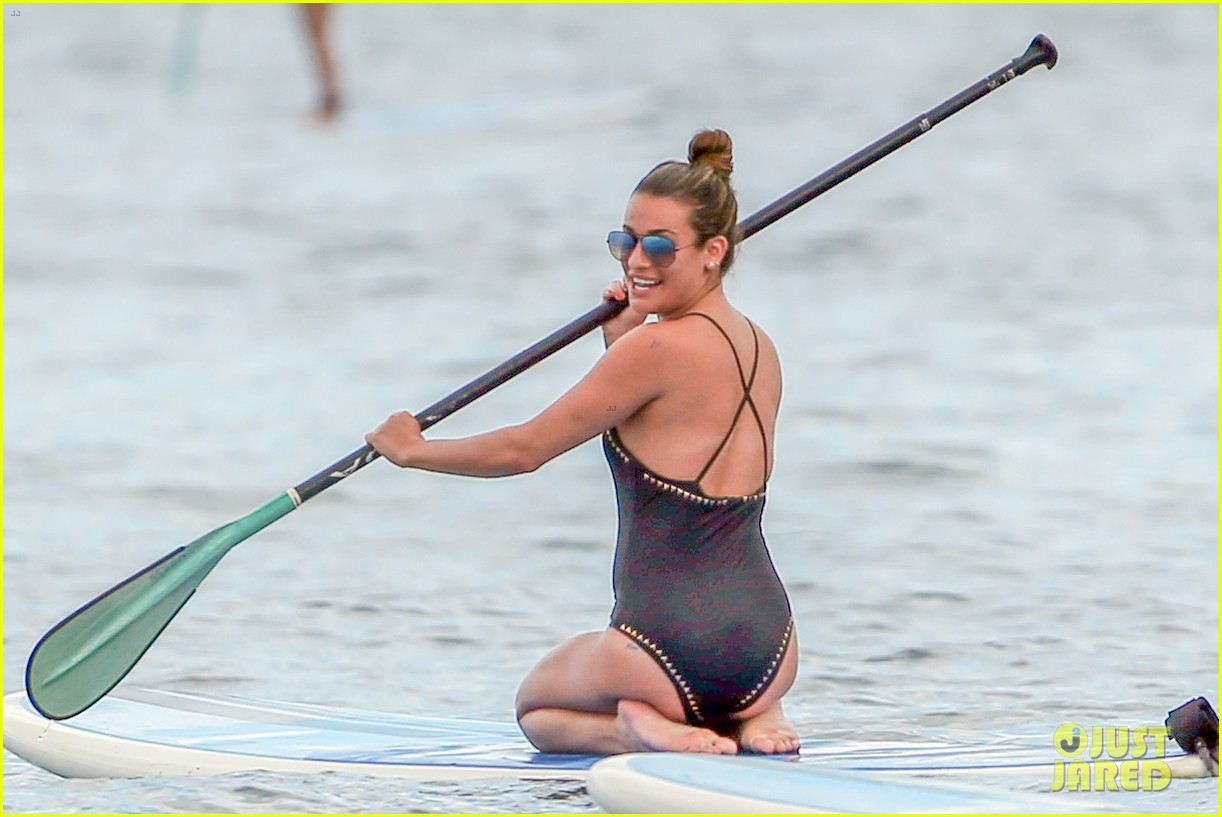 lea michele shows off hot body at the beach in hawaii 26